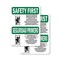Signmission Safety Culture Sign, 7 in Width, Plastic, Rectangle, Bilingual OS-2PACK-SF-P-710-L-10736 - alternate 1